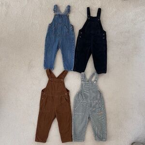 Four Zara Baby overalls 18-24m